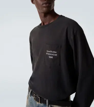 Acne Studios Distressed cotton-blend T-shirt | Thumbnail 5