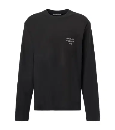 Acne Studios Distressed cotton-blend T-shirt | Thumbnail 1