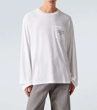 Acne Studios Logo cotton-blend T-shirt | Thumbnail 4