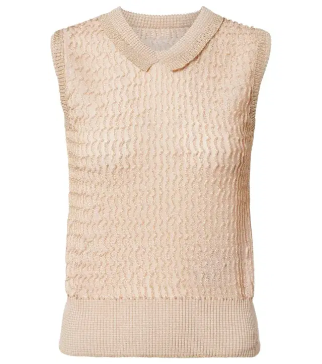 Maison Margiela Ribbed-knit sweater vest