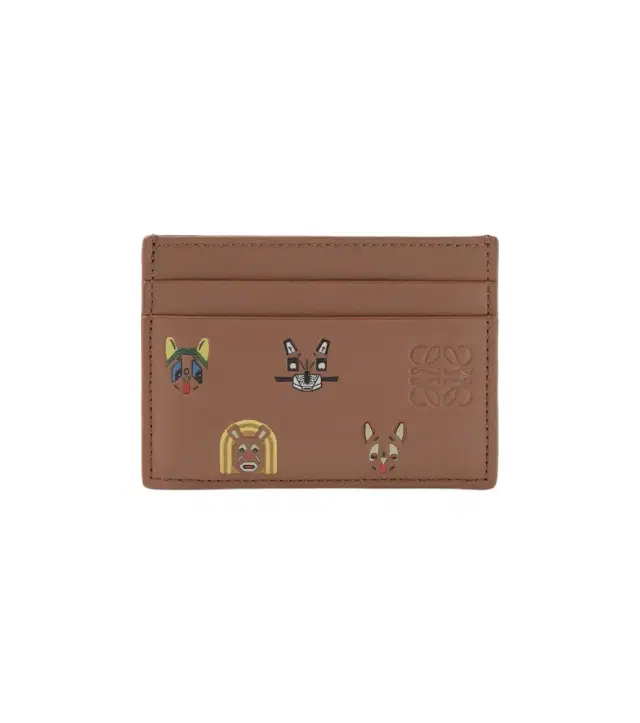 x Louis Wain printed leather cardholder
