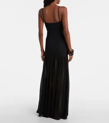 Hunza G Hybrid plissé maxi dress | Thumbnail 4