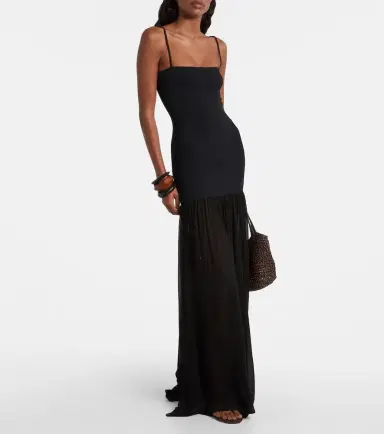 Hunza G Hybrid plissé maxi dress | Thumbnail 5