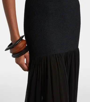 Hunza G Hybrid plissé maxi dress | Thumbnail 6