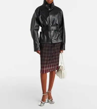 Maison Margiela Checked pencil skirt | Thumbnail 3