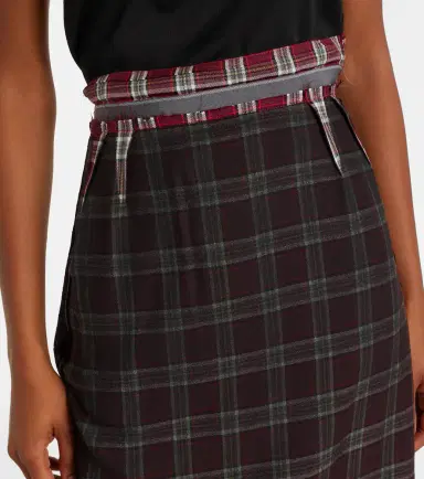 Maison Margiela Checked pencil skirt | Thumbnail 5