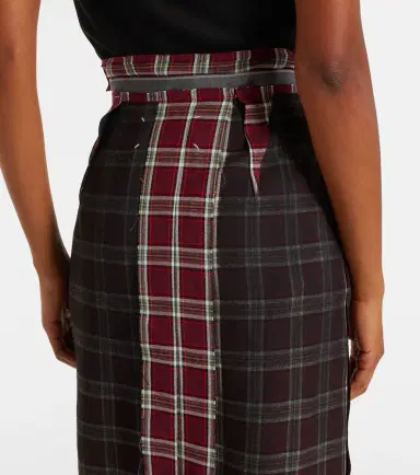 Maison Margiela Checked pencil skirt | Thumbnail 6