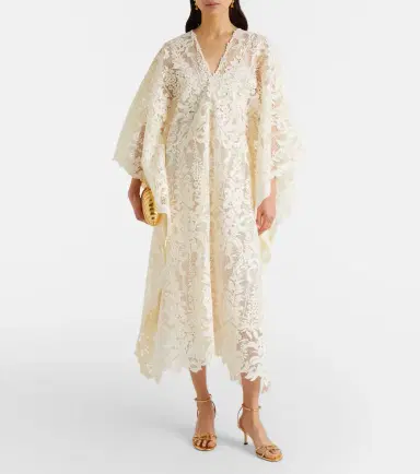 Oscar de la Renta Guipure lace kaftan | Thumbnail 2