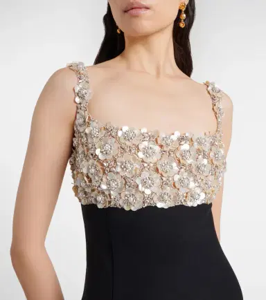 Oscar de la Renta Embroidered bustier gown | Thumbnail 3 Oscar de la Renta Embroidered bustier gown | Thumbnail 3