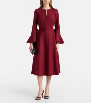 Oscar de la Renta Wool-blend midi dress | Thumbnail 3
