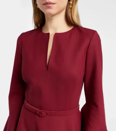 Oscar de la Renta Wool-blend midi dress | Thumbnail 4