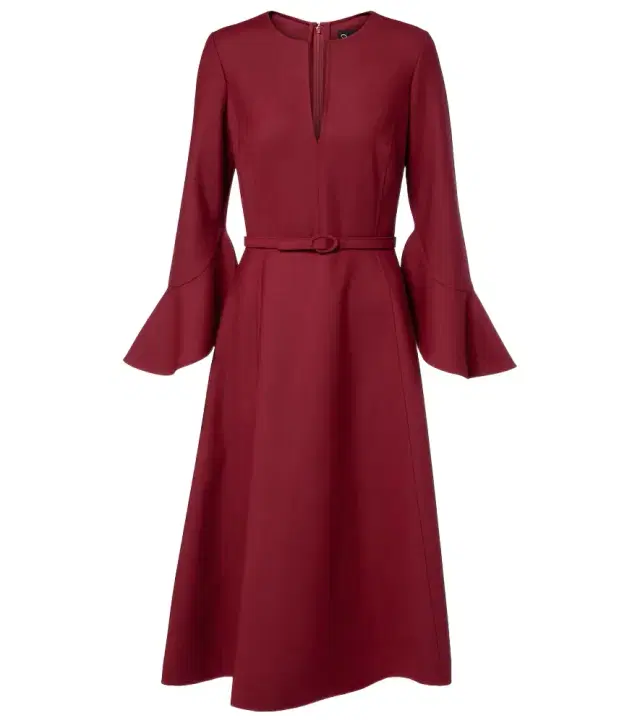 Oscar de la Renta Wool-blend midi dress