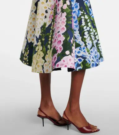 Oscar de la Renta Floral faille coktail dress | Thumbnail 2 Oscar de la Renta Floral faille coktail dress | Thumbnail 2