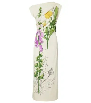 Oscar de la Renta Floral jersey maxi dress | Thumbnail 1
