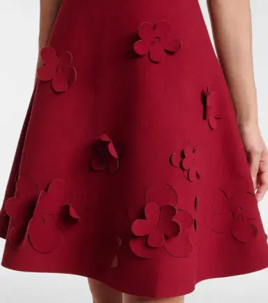 Oscar de la Renta Floral knitted minidress | Thumbnail 4