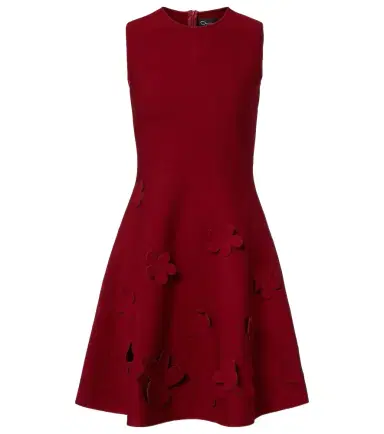 Oscar de la Renta Floral knitted minidress | Thumbnail 1