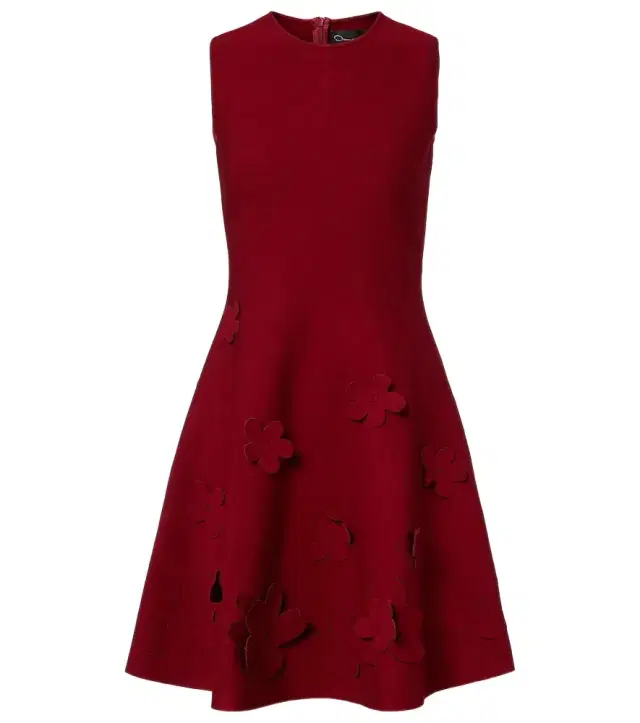 Oscar de la Renta Floral knitted minidress