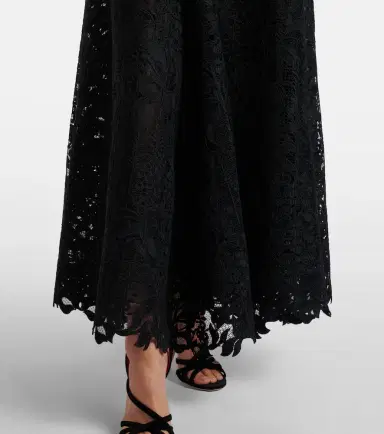 Oscar de la Renta Guipure lace bustier gown | Thumbnail 5