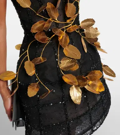 Oscar de la Renta Embellished sequined cocktail dress | Thumbnail 2 Oscar de la Renta Embellished sequined cocktail dress | Thumbnail 2