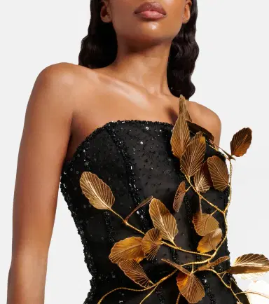 Oscar de la Renta Embellished sequined cocktail dress | Thumbnail 3 Oscar de la Renta Embellished sequined cocktail dress | Thumbnail 3