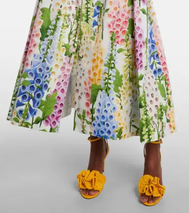 Oscar de la Renta Floral poplin cocktail dress | Thumbnail 6 Oscar de la Renta Floral poplin cocktail dress | Thumbnail 6