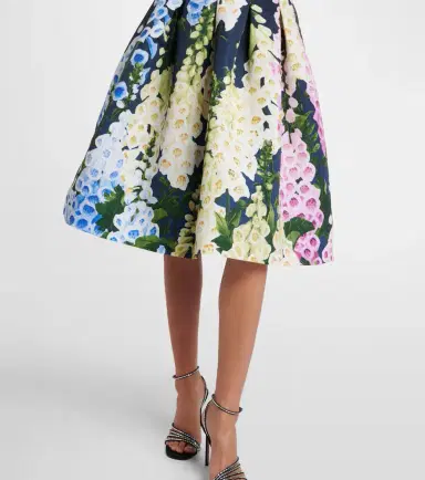Oscar de la Renta Floral midi dress | Thumbnail 4
