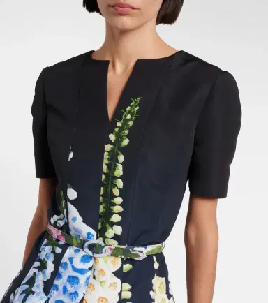 Oscar de la Renta Floral midi dress | Thumbnail 5