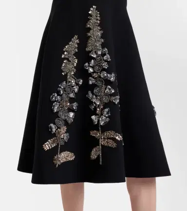 Oscar de la Renta Embellished jacquard midi dress | Thumbnail 3 Oscar de la Renta Embellished jacquard midi dress | Thumbnail 3