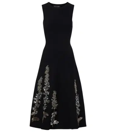 Oscar de la Renta Embellished jacquard midi dress | Thumbnail 1 Oscar de la Renta Embellished jacquard midi dress | Thumbnail 1