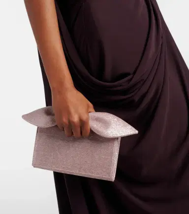 Aquazzura Bow Tie twill clutch | Thumbnail 6
