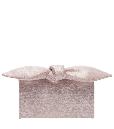Aquazzura Bow Tie twill clutch | Thumbnail 1