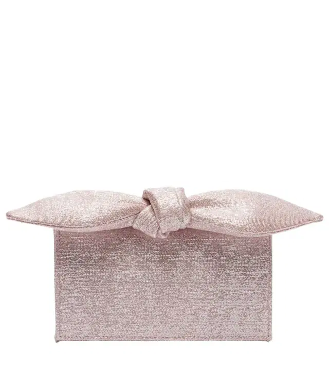 Bow Tie twill clutch