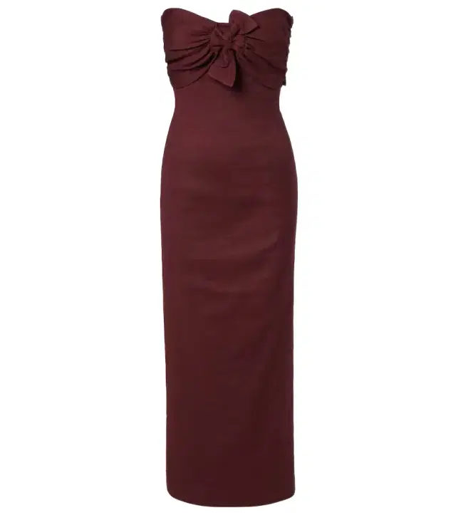Tove Rahel linen and cotton-blend maxi dress