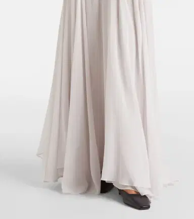 Tove Cordelia silk satin and chiffon maxi dress | Thumbnail 4
