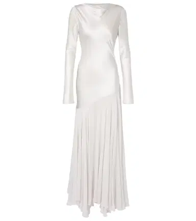 Tove Cordelia silk satin and chiffon maxi dress | Thumbnail 1
