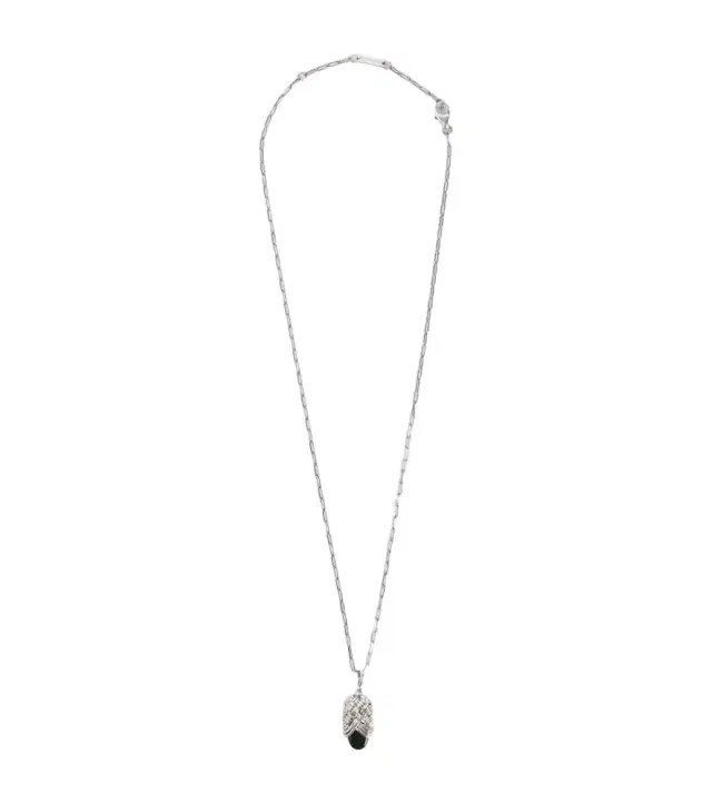 Bottega Veneta Sterling silver pendant necklace