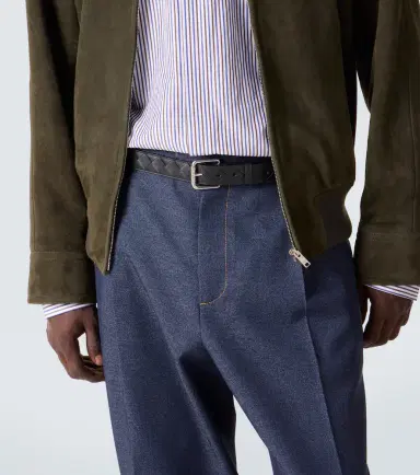 Bottega Veneta Intrecciato leather belt | Thumbnail 3