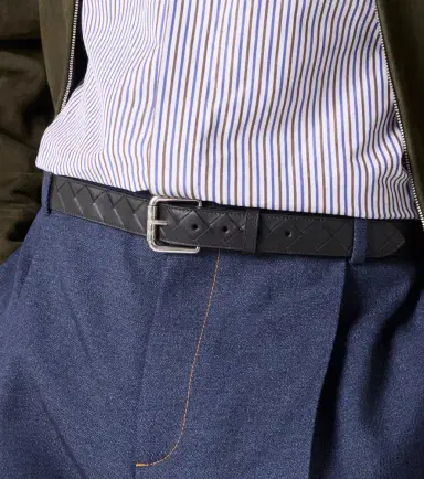 Bottega Veneta Intrecciato leather belt | Thumbnail 4