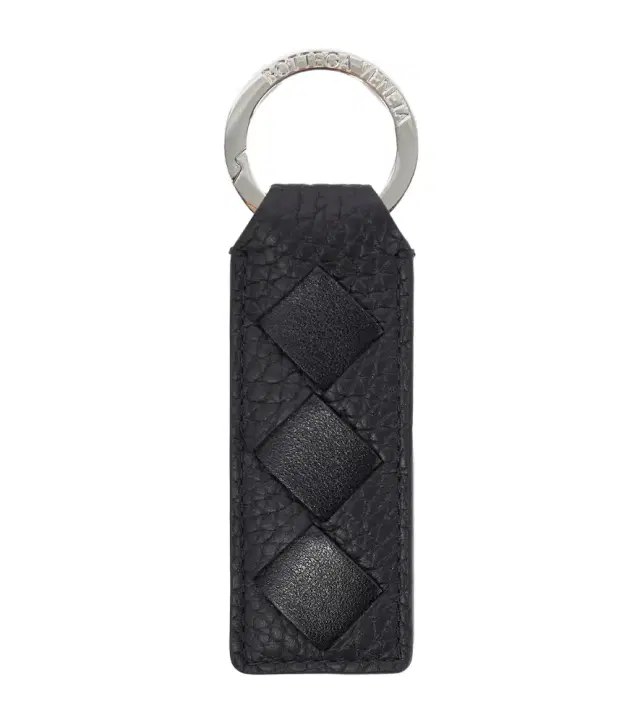 Bottega Veneta Intrecciato leather keychain