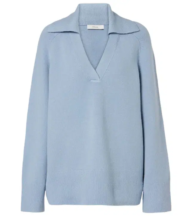 Vince Wool and cashmere-blend polo sweater
