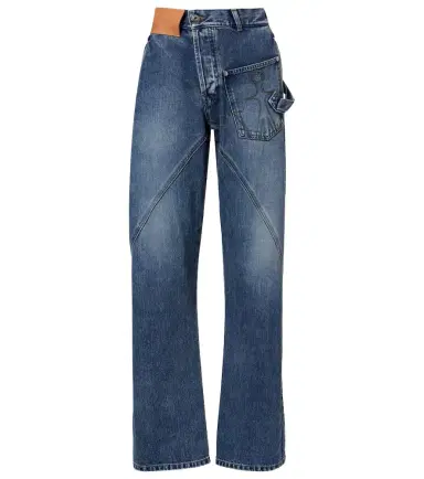 JW Anderson Twisted embroidered straight jeans | Thumbnail 1