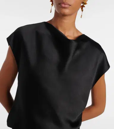 Vince Draped satin maxi dress | Thumbnail 2