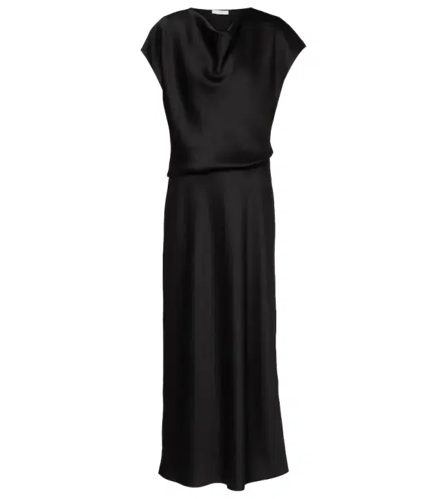 Vince Draped satin maxi dress