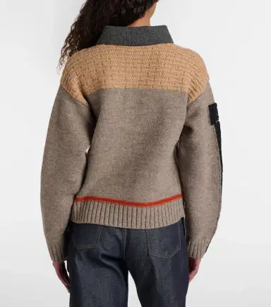 JW Anderson Wool intarsia jacquard polo sweater | Thumbnail 6 JW Anderson Wool intarsia jacquard polo sweater | Thumbnail 6