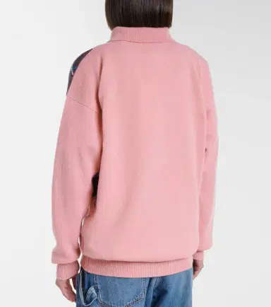JW Anderson Argyle wool polo sweater | Thumbnail 2 JW Anderson Argyle wool polo sweater | Thumbnail 2