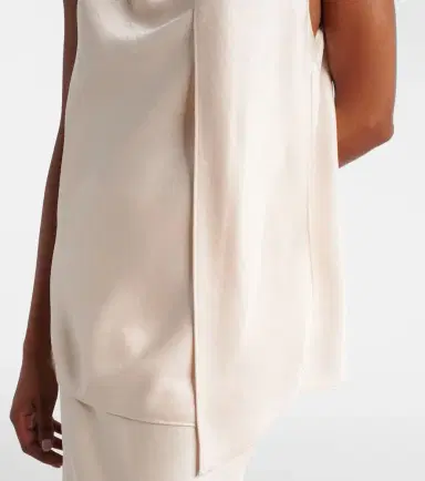 Vince Scarf-detail satin top | Thumbnail 4