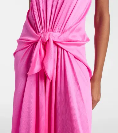 JW Anderson Gathered silk maxi dress | Thumbnail 3