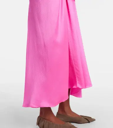 JW Anderson Gathered silk maxi dress | Thumbnail 4