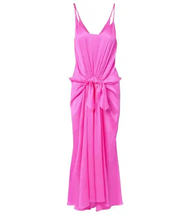 JW Anderson Gathered silk maxi dress | Thumbnail 1