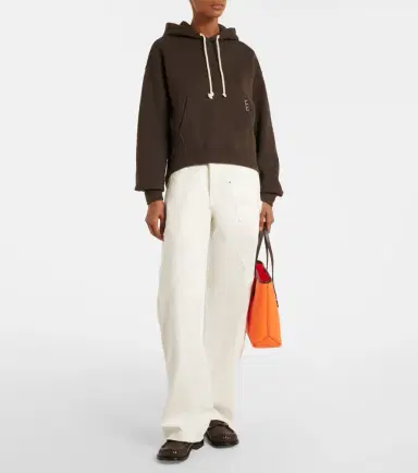JW Anderson Cropped cotton hoodie | Thumbnail 7